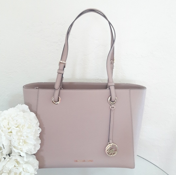 NWT MICHAEL KORS LEATHER WALSH TOTE SHOULDER BAG - Picture 1 of 8